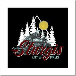 Legendary Sturgis City of Bikers Posters and Art